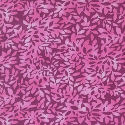 Moda Fabrics Superbloom Robin Pickens Leafy Orchid Dark Pink